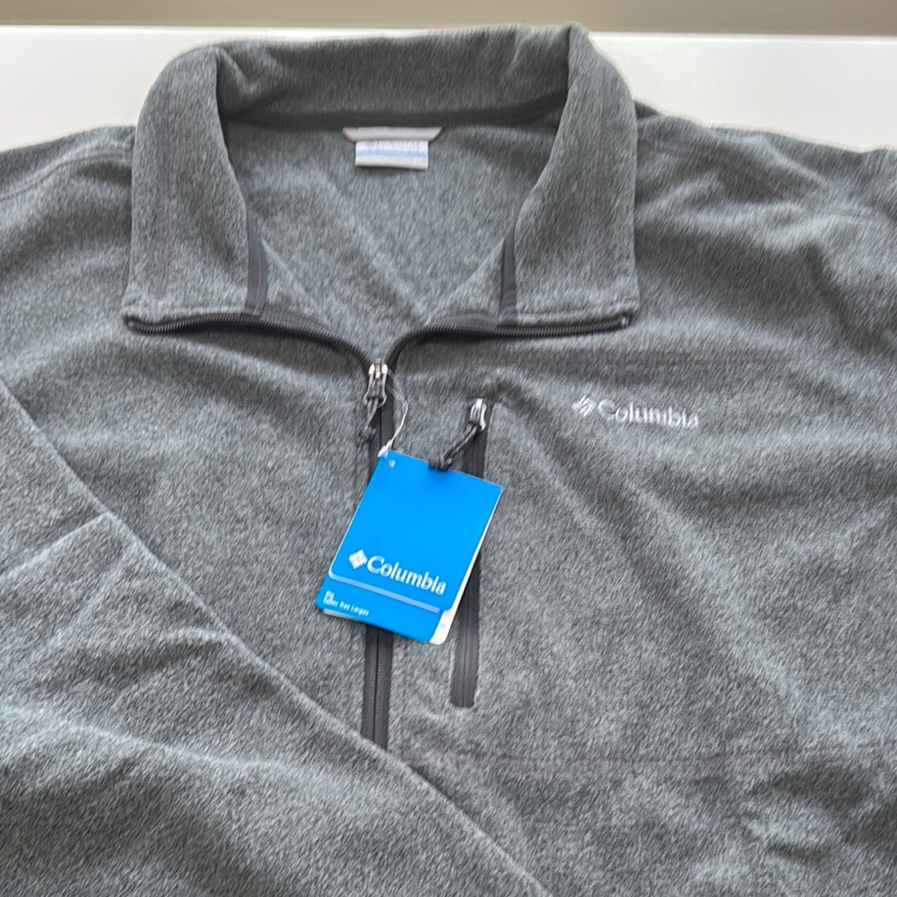 Columbia Charcoal Full-Zip Fleece Jacket